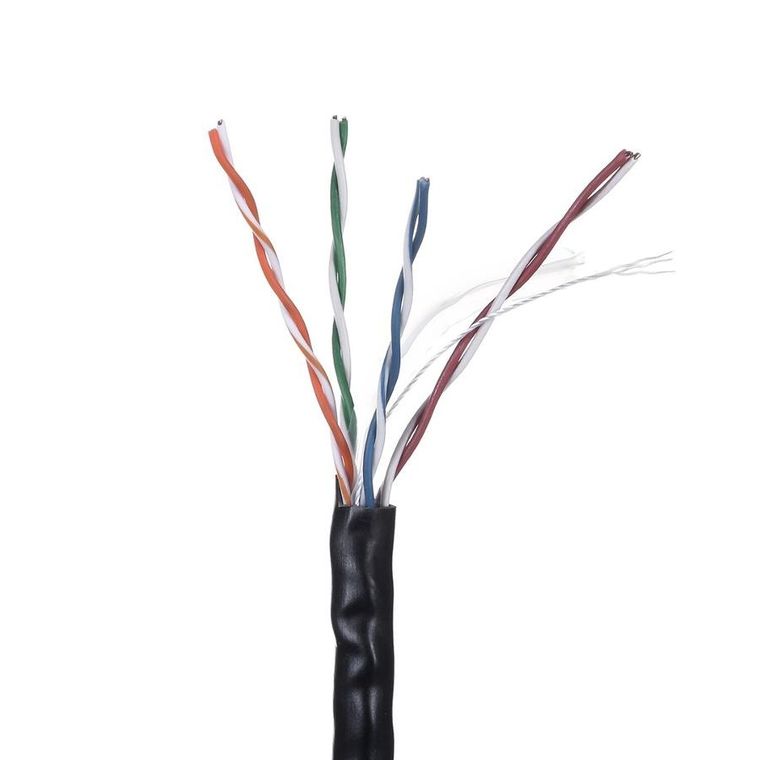 Lanberg, kabel LAN, UTP, 1gb/s, czarny, 305m
