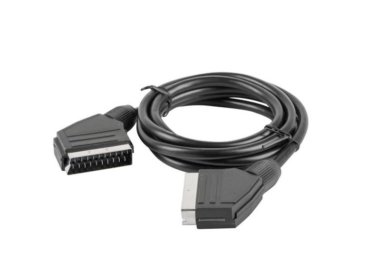 Lanberg, kabel Scart M - Scart M, 1.8m, czarny