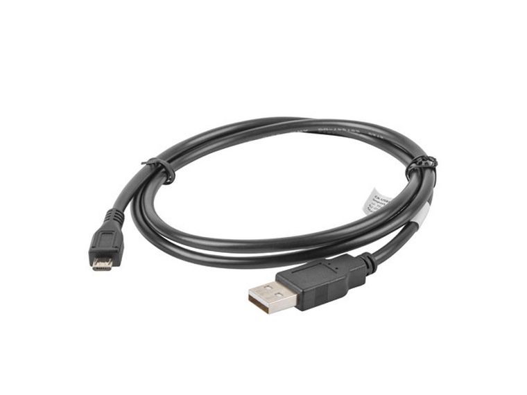 Lanberg, kabel USB 2.0 M - Micro USB M, 1m, czarny