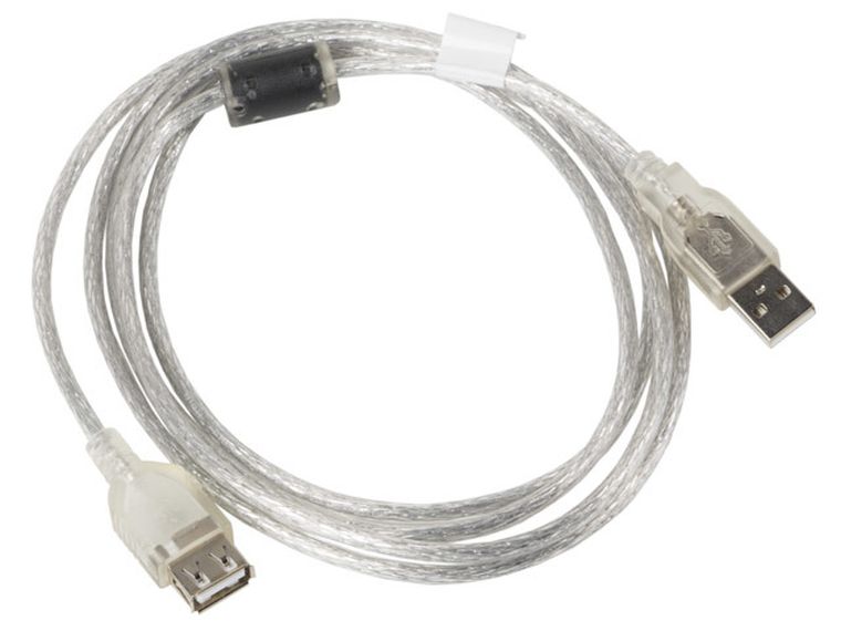 Lanberg, kabel, usb 2.0 M - Usb 2.0 F, 1,8m, biały