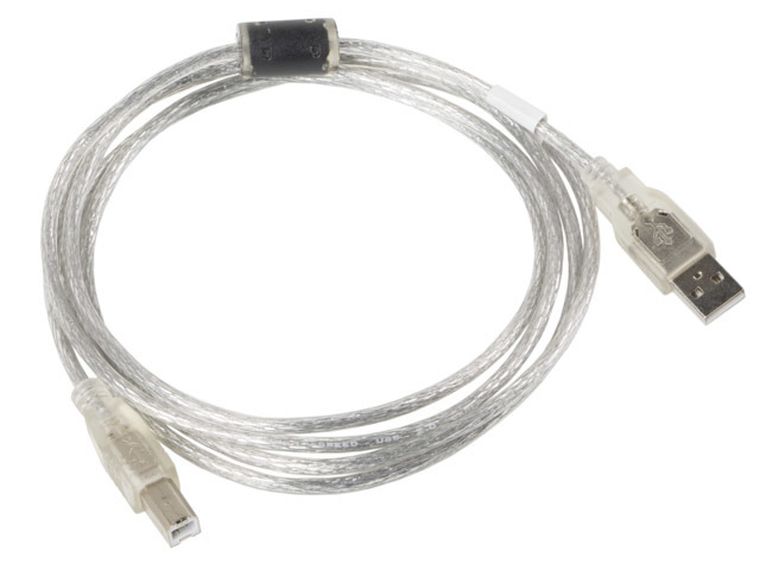 Lanberg, kabel USB 2.0 M - USB 2.0 M, 1.8m, przezroczysty