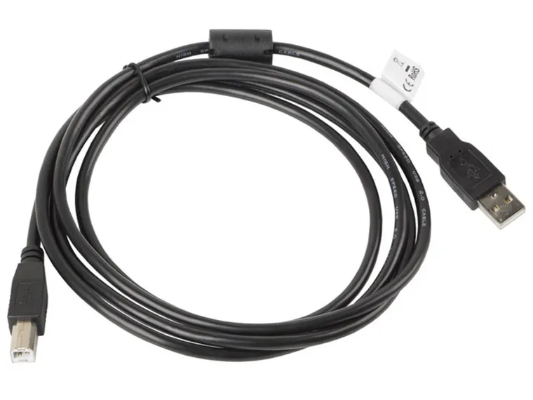 Lanberg, kabel usb 2.0 M - Usb 2.0 Typu B M, 1,8m, czarny