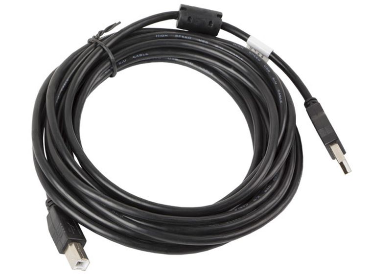 Lanberg, kabel USB 2.0 Typu A M - USB 2.0 Typu B M, 5m, czarny