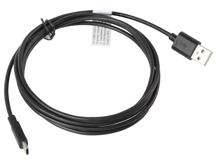 Lanberg, kabel USB-C, 1,8m, czarny