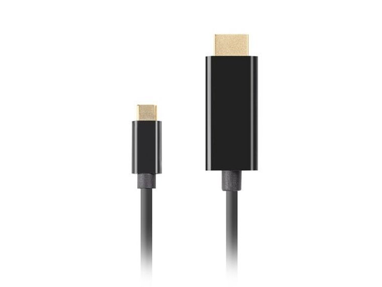 Lanberg, kabel USB-C, HDMI, 3m, 4k, 60hz, czarny