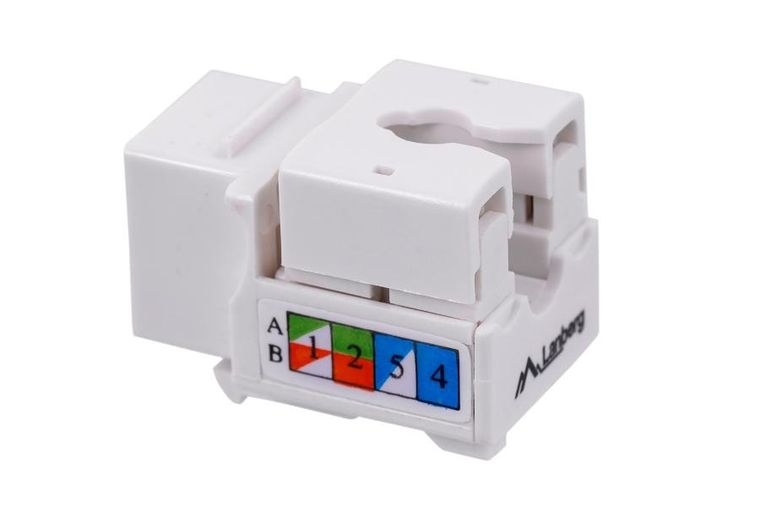 Lanberg, moduł keystone do puszki montażowej, KSU6-1090, kat. 6