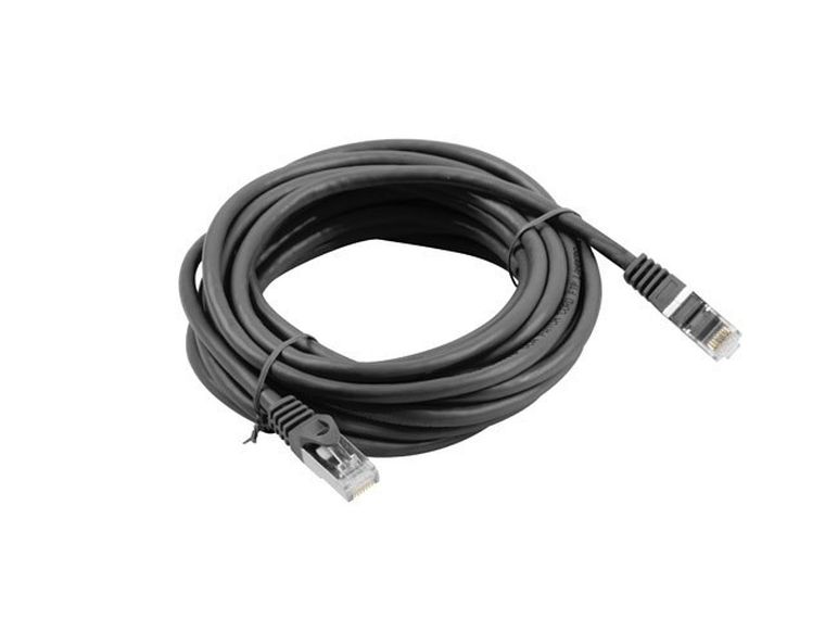 Lanberg, patchcord, FTP KAT.6 5M FLUKE PASSED, czarny, PCF6-10CC-0500-BK