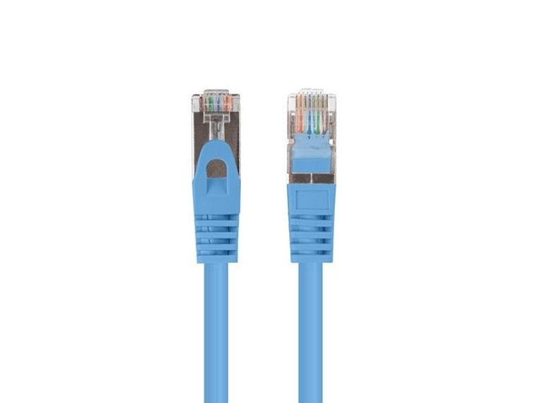 Lanberg, patchcord, kat. 5e, UTP, 1.5m, niebieski, 10 szt.