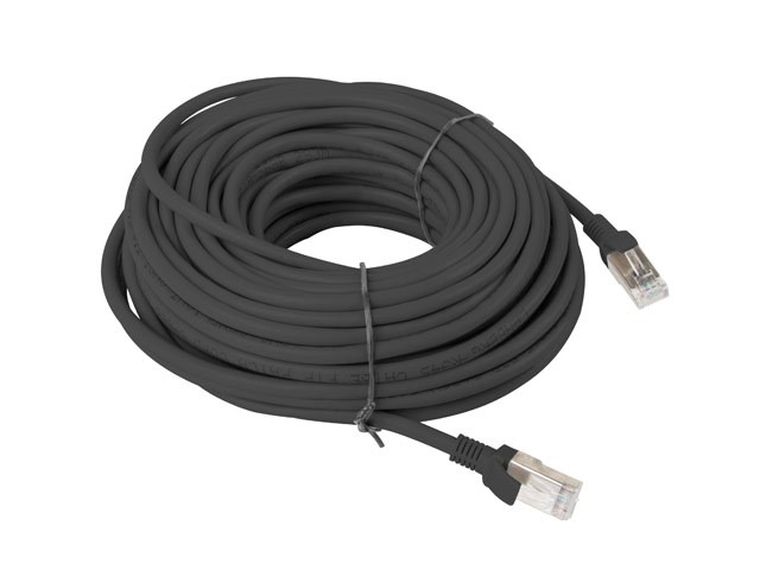 Lanberg, patchcord, kat. 5e, UTP, 20m, czarny