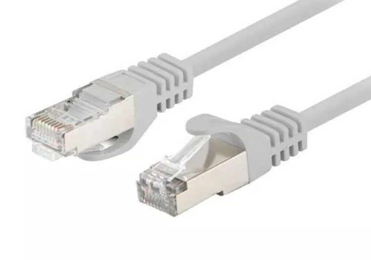 Lanberg, patchcord, kat. 6, FTP, 2m, szary, 10 szt.