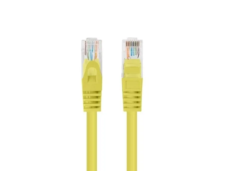 Lanberg, patchcord, kat. 6, UTP, 1,5m, żółty, 10 szt.