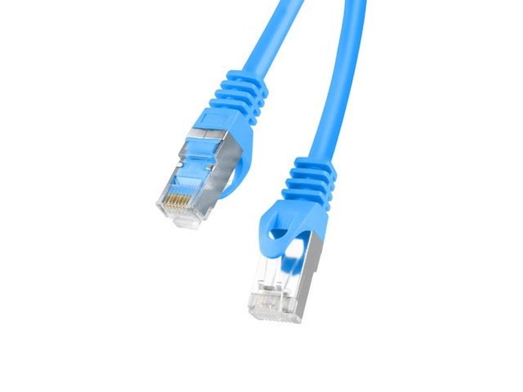 Lanberg, patchcord, KAT.6 FTP, 1m, niebieski