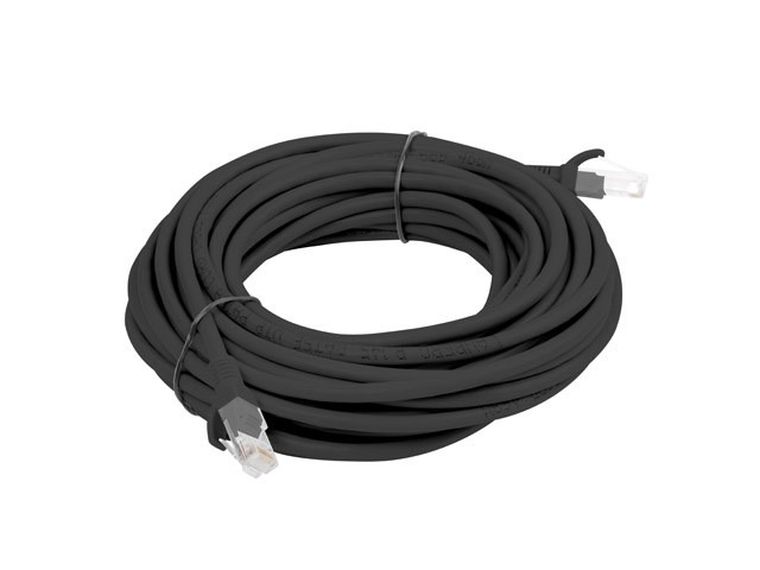 Lanberg, patchcord, UTP, PCU5-10CC-0500-BK, RJ45 - RJ45, 5m, UTP, kat. 5e, czarny