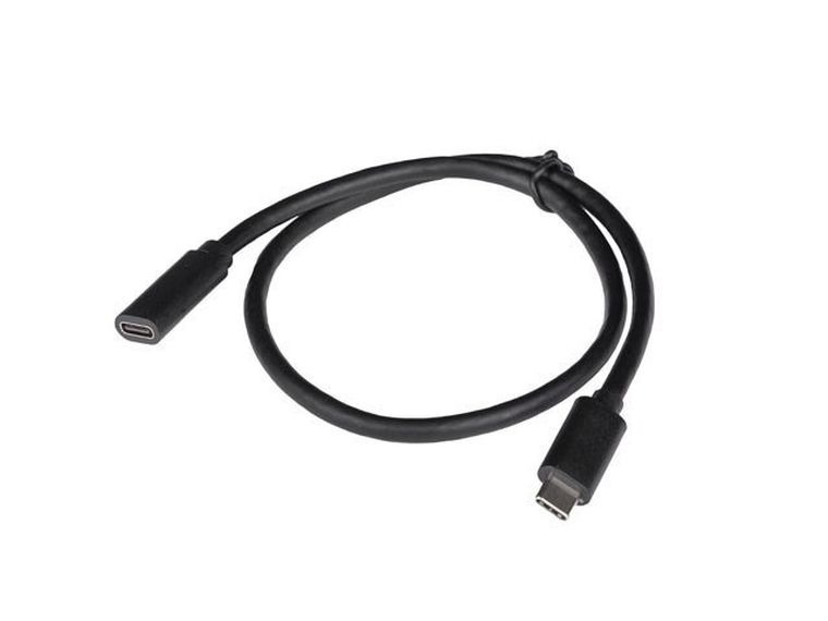 Lanberg, przedłużacz, USB-C M/F 3.1, 1.5m, czarny