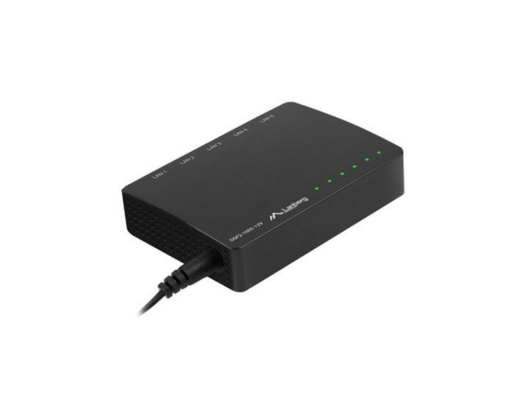 Lanberg, switch, DSP2-1005-12V (5-PORT, 12V, 1GB/S)