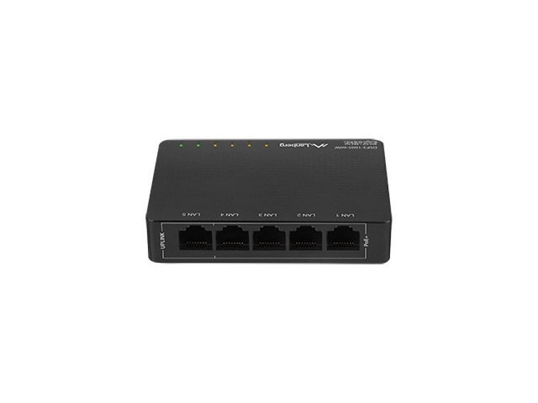 Lanberg, switch, POE DSP3-1005-60W (5-PORT, 1GB/S, 30W/PORT))