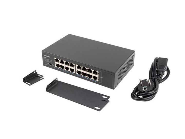 Lanberg, switch, RSGE-16 RACK 10"/19", 16-PORT, 1GB