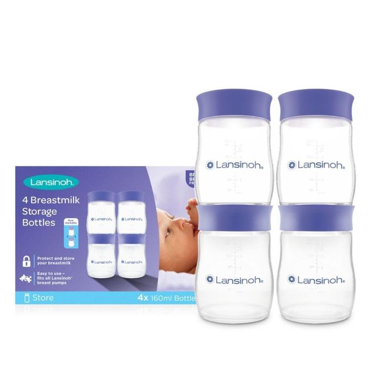 Lansinoh, butelki do przechowywania pokarmu, 4 szt.