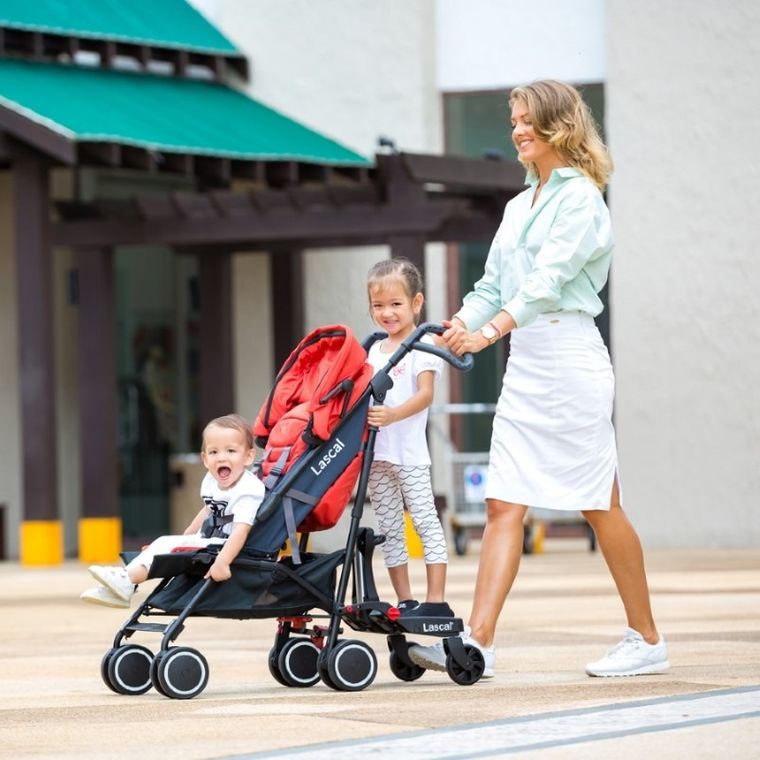 Lascal, Buggyboard Maxi, dostawka do wózka, niebieska