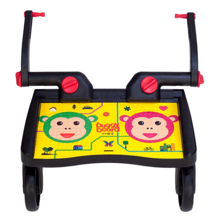 Lascal, Buggyboard Mini, dostawka do wózka, Monkeys, żółta