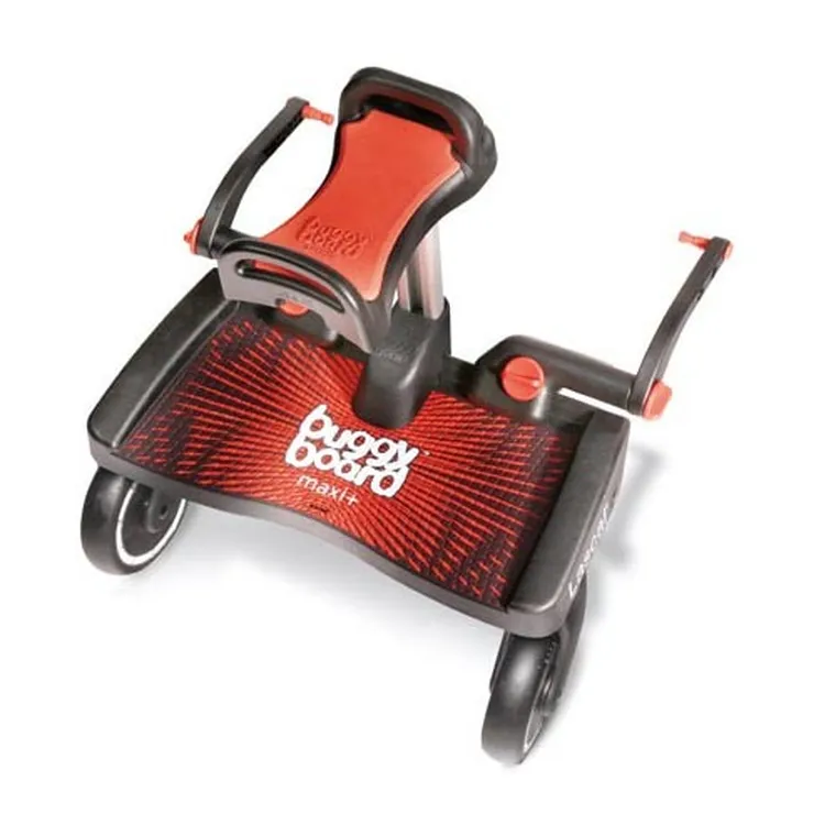 Lascal, BuggyBoard, Zestaw Maxi+, dostawka do wózka z siedziskiem, czerwona