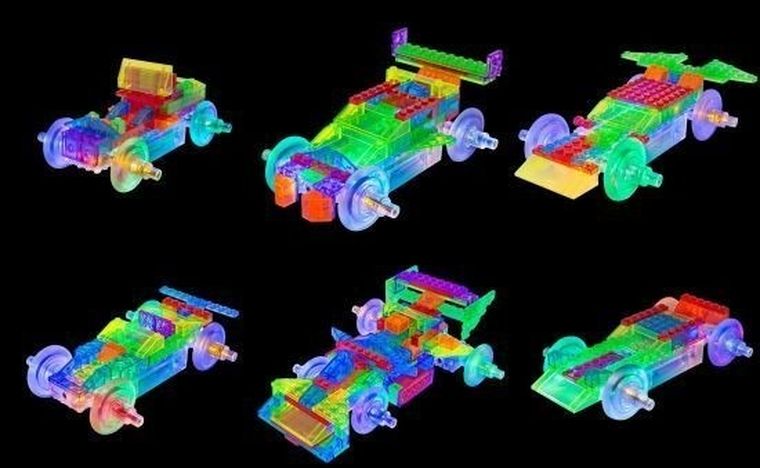 Laser Pegs, Zestaw klocków, Formula Racer 12 w 1, 121 elementów