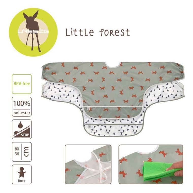 Lassig, About Friends, Little Forest Lis, zestaw śliniaków z długim rękawem, 6m+, 2 szt.