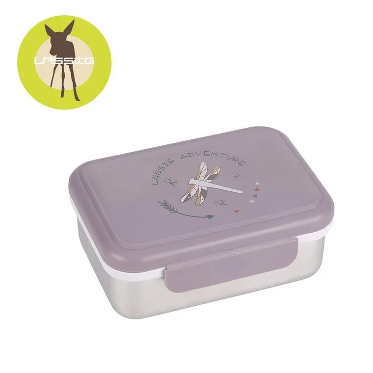Lassig, Adventure, lunchbox ze stali nierdzewnej, ważka