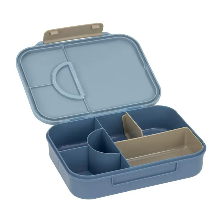 Lassig, Bento, Pattern Party, lunchbox z przegródkami, Blue/Green