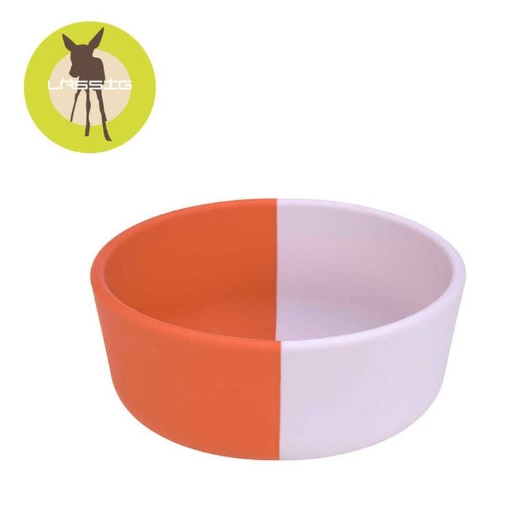 Lassig, Happy Rascals, miseczka silikonowa dla dzieci, Heart Lavender