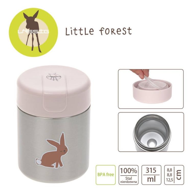 Lassig, Little Forest, Zajączek, pojemnik, termos obiadowy, 315 ml