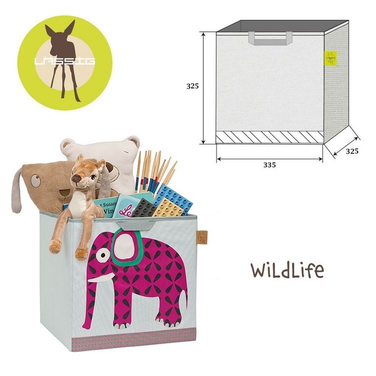 Lassig, Wildlife Słoń, pudełko na zabawki