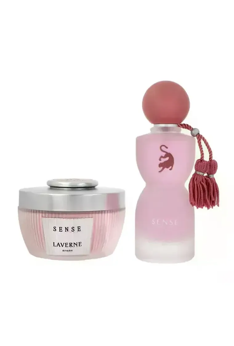 Laverne, Sense, zestaw: woda perfumowana, 75 ml + puder do ciała, 70g