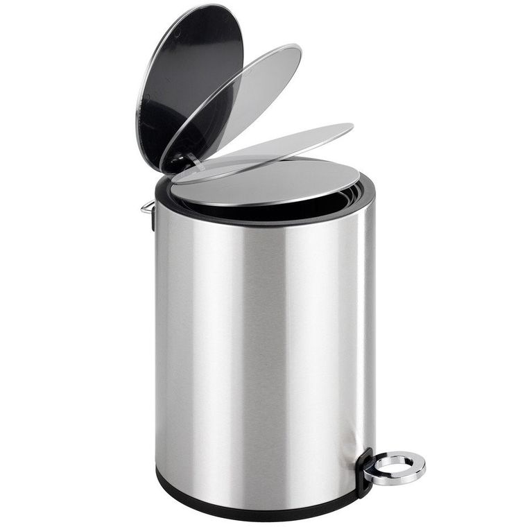 Łazienkowy kosz na śmieci, stal nierdzewna z połyskiem, 3 l