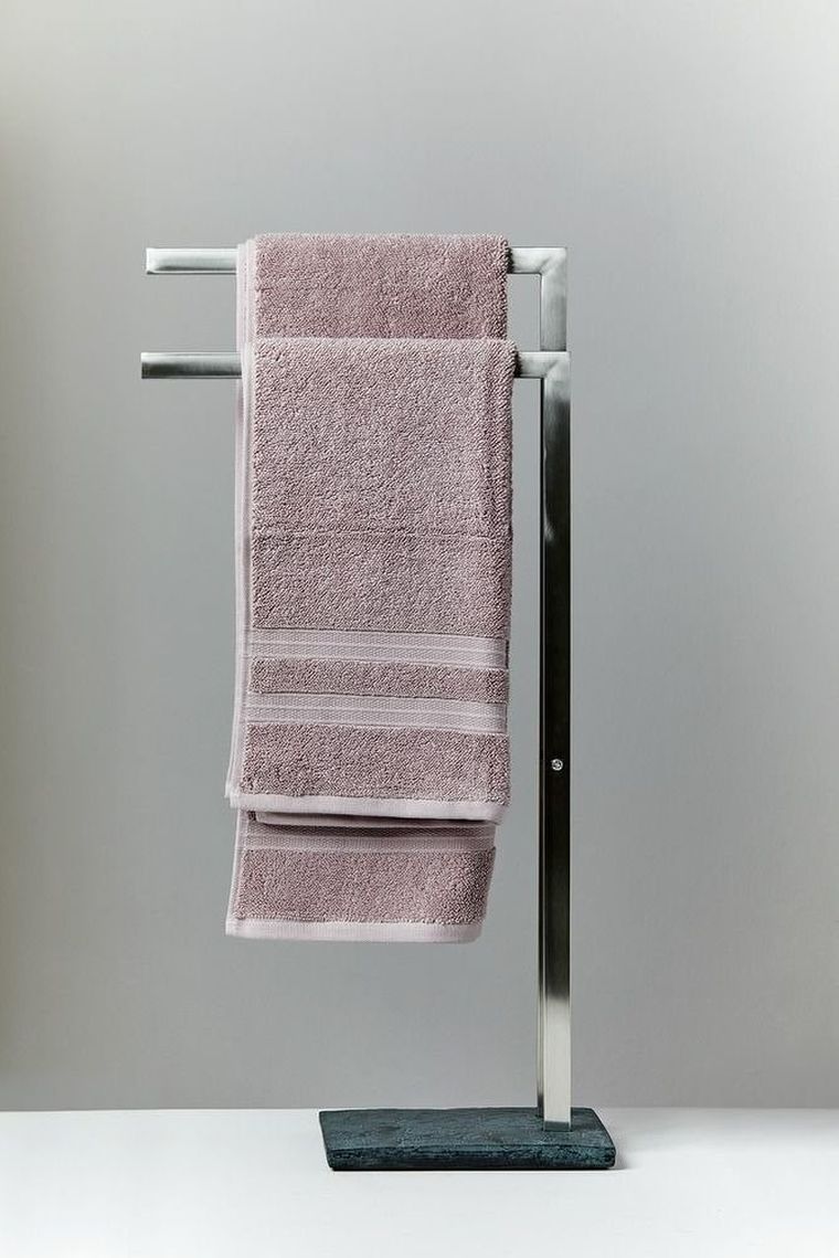 Łazienkowy stojak na ręczniki, SlateRock, 2 ramienny, stal nierdzewna