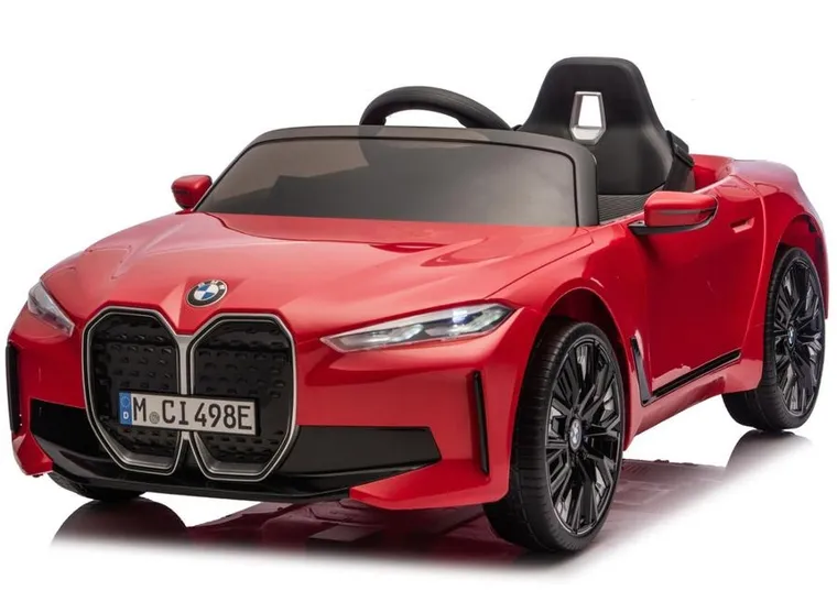 Lean Cars, BMW I4, pojazd na akumulator 4-4, JE1009, czerwony