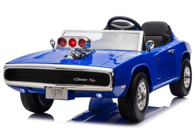 Lean Cars, Dodge Charger R/T, pojazd na akumulator, DLS-K12 24V7Ah, niebieski
