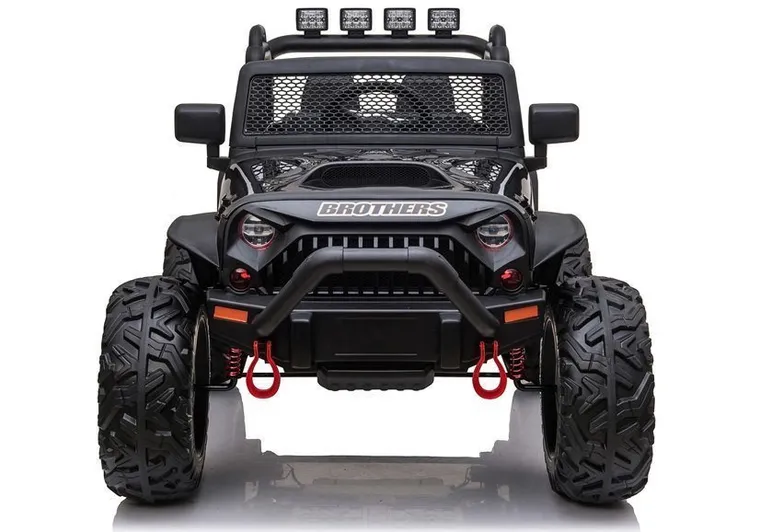 Lean Cars, Jeep, pojazd na akumulator, JC666, czarny lakierowany