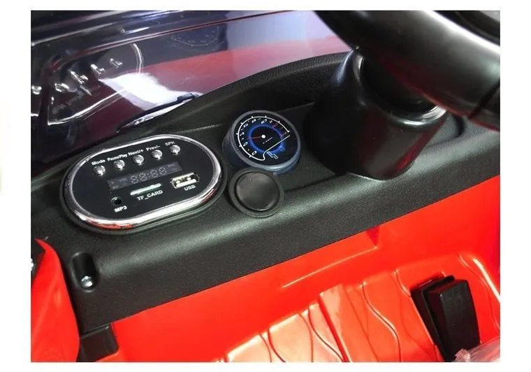 Lean Cars, pojazd na akumulator, HL1638, czerwony