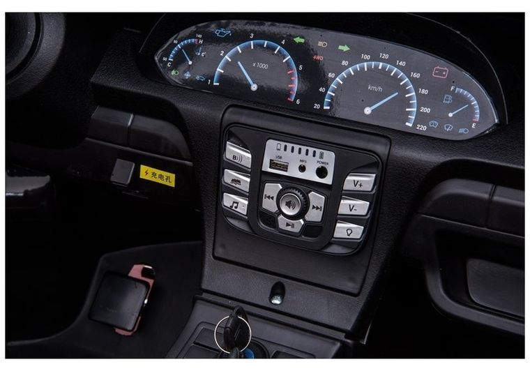 Lean Cars, pojazd na akumulator, YSA021A, czarny lakierowany