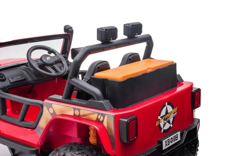 Lean Cars, terenówka, pojazd na akumulator, XB-1118, czerwony
