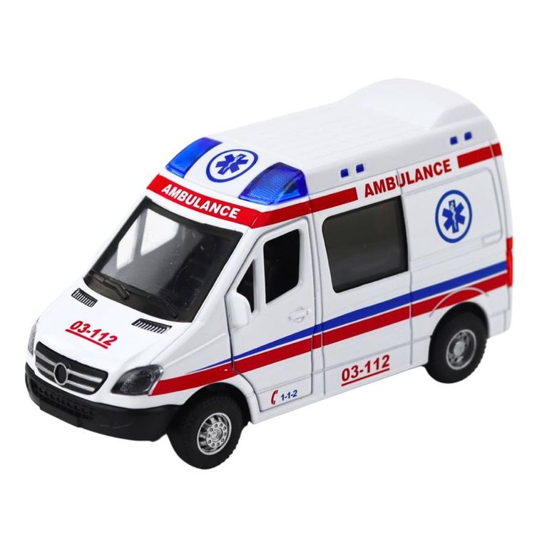 Lean Toys, ambulans, pojazd interaktywny, 1:32