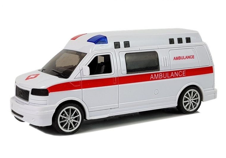 Lean Toys, ambulans z napędem i dźwiękiem