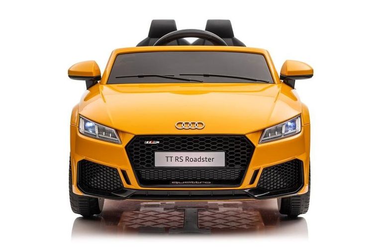 Lean Toys, Audi TT RS, pojazd na akumulator, żółty