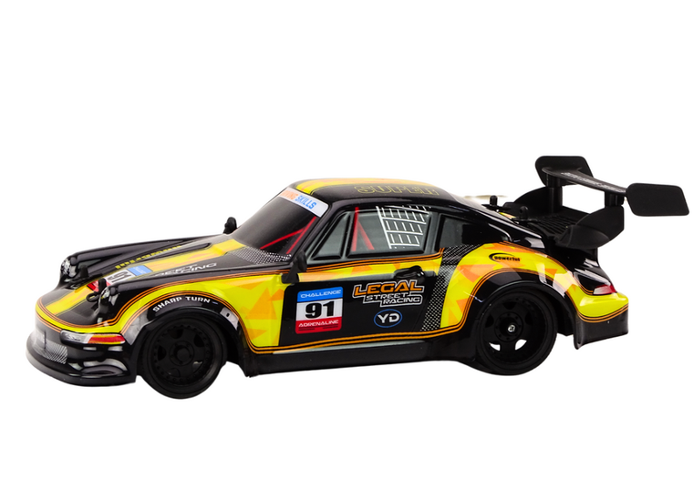 Lean Toys, auto sportowe, pojazd zdalnie sterowany, żółty, 1:16