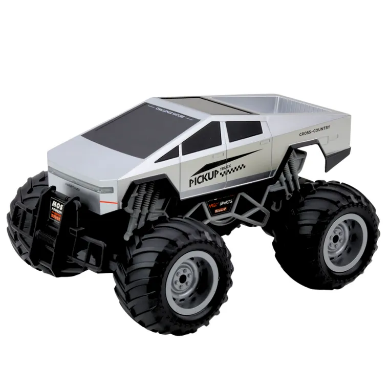 Lean Toys, auto terenowe off-road rc zdalnie sterowane srebrne, 1:16