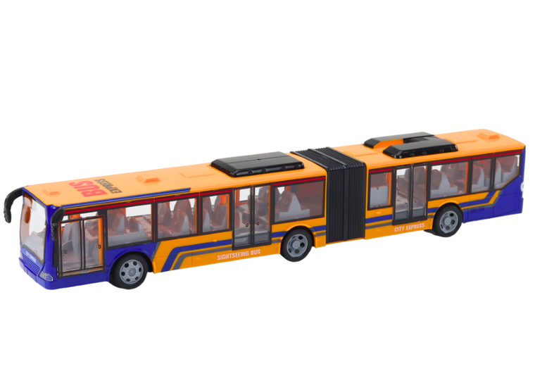 Lean Toys, autobus zdalnie sterowany, pomarańczowy, 44 cm