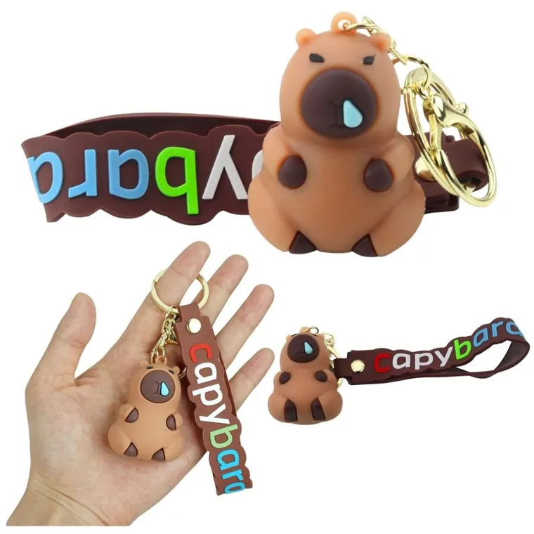 Lean Toys, brelok figurka, Kapibara brązowa
