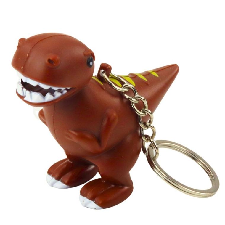 Lean Toys, brelok z latarką LED, dinozaur, 1 szt.