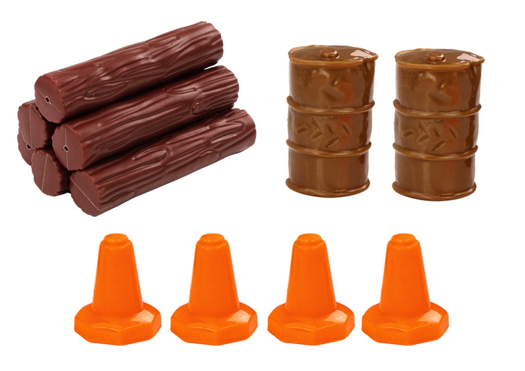 Lean Toys, ciężarówka z drewnem, pojazd do przewozu, 1:24, 1 szt.